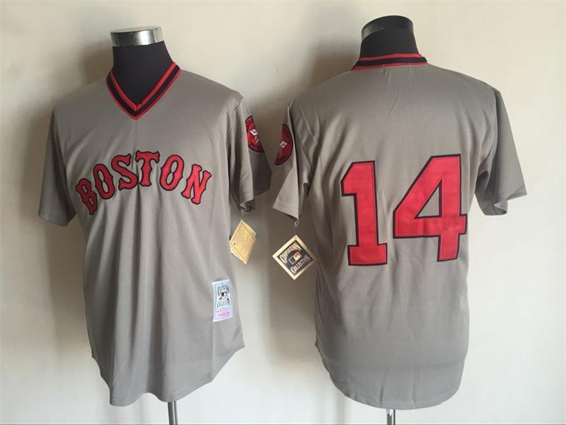 Boston Red Sox #14 Style 3 Baseball Jersey baseball jersey product view 1