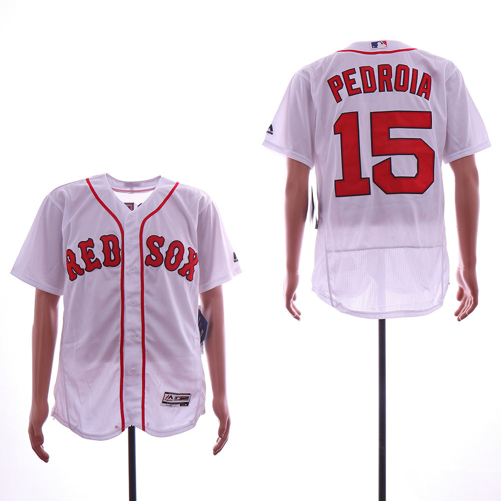 Boston Red Sox #15 Baseball Jersey baseball jersey product view 1