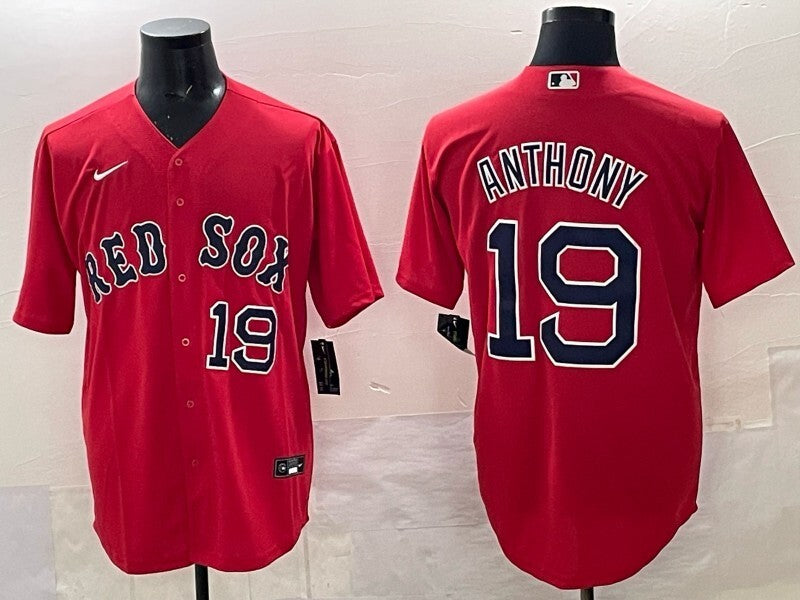 Boston Red Sox #19 Roman Anthony Red Sox Adult Style 2 Baseball Jersey baseball jersey product view 1