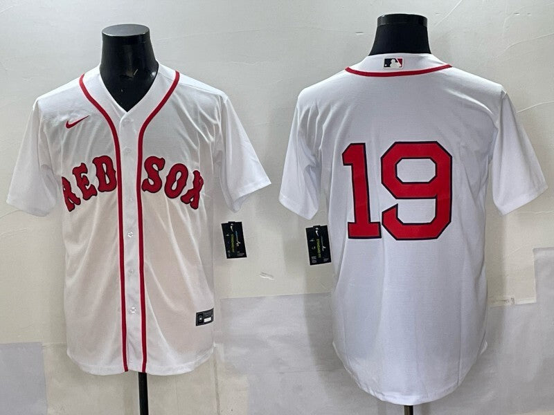 Boston Red Sox #19 Roman Anthony Red Sox Adult Style 6 Baseball Jersey baseball jersey product view 1