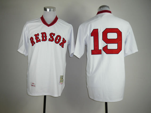 Boston Red Sox #19 Style 1 Baseball Jersey baseball jersey product view 1