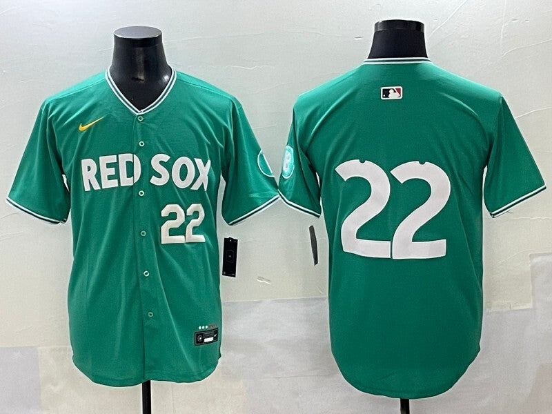 Boston Red Sox #22 Garrett Whitlock Red Sox Collaboration Style 2 Baseball Jersey baseball jersey product view 1