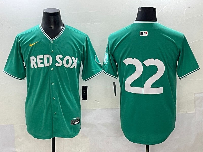Boston Red Sox #22 Garrett Whitlock Red Sox Collaboration Style 3 Baseball Jersey baseball jersey product view 1