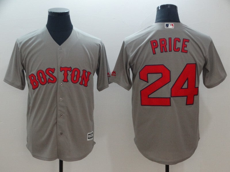 Boston Red Sox #24 David Price Style 2 Baseball Jersey baseball jersey product view 1