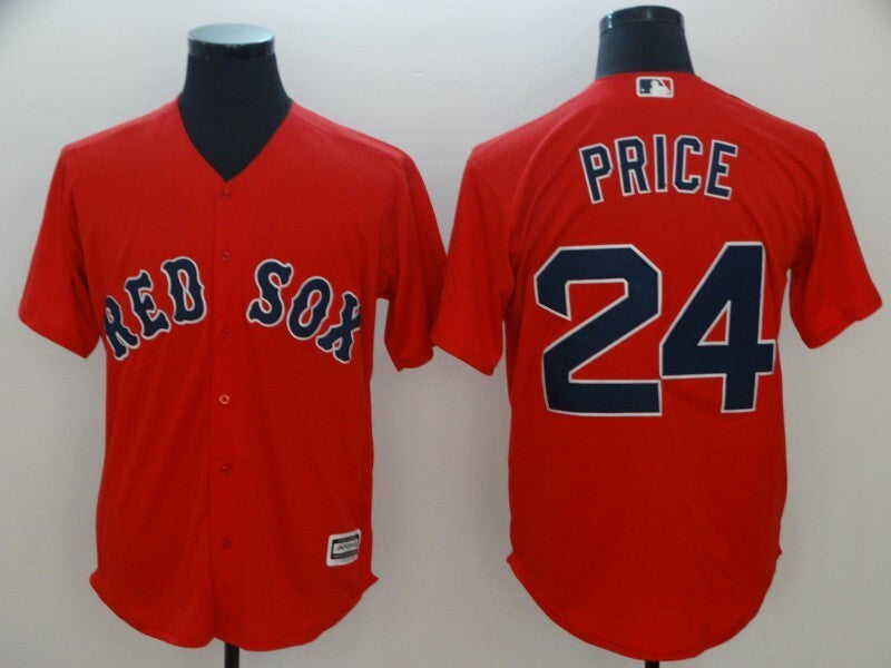 Boston Red Sox #24 David Price Style 3 Baseball Jersey baseball jersey product view 1