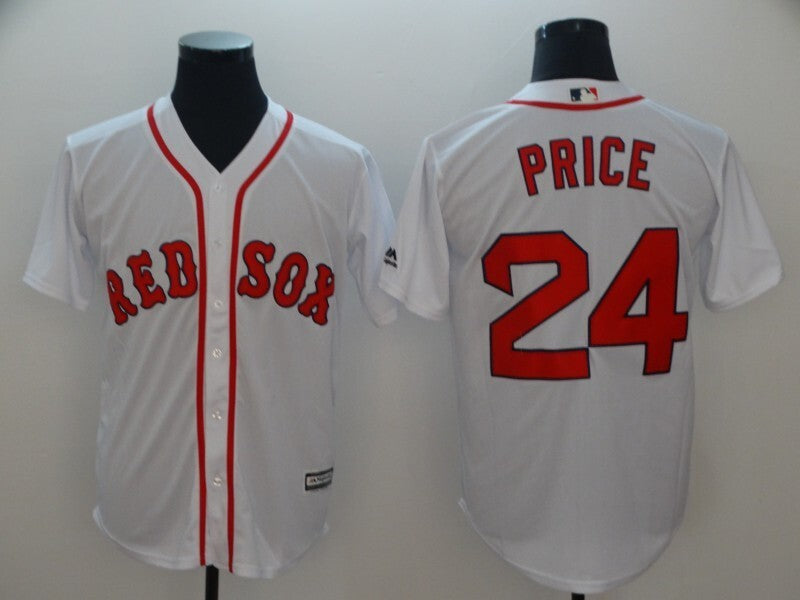 Boston Red Sox #24 David Price Style 4 Baseball Jersey baseball jersey product view 1