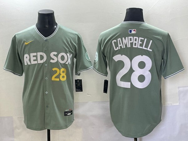 Boston Red Sox #28 Kristian Campbell Red Sox Collaboration Style 4 Baseball Jersey baseball jersey product view 1
