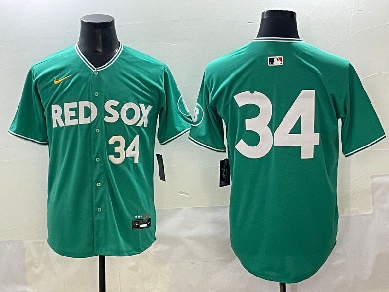 Boston Red Sox #34 David Ortiz Red Sox Collaboration Style 5 Baseball Jersey baseball jersey product view 1