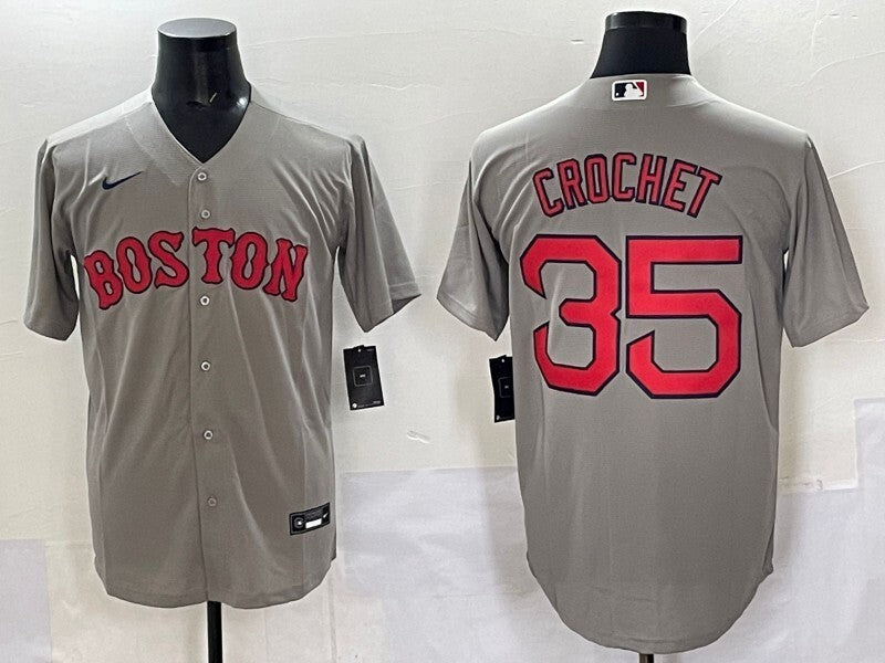 Boston Red Sox #35 Garrett Crochet Red Sox Adult .png Baseball Jersey baseball jersey product view 1