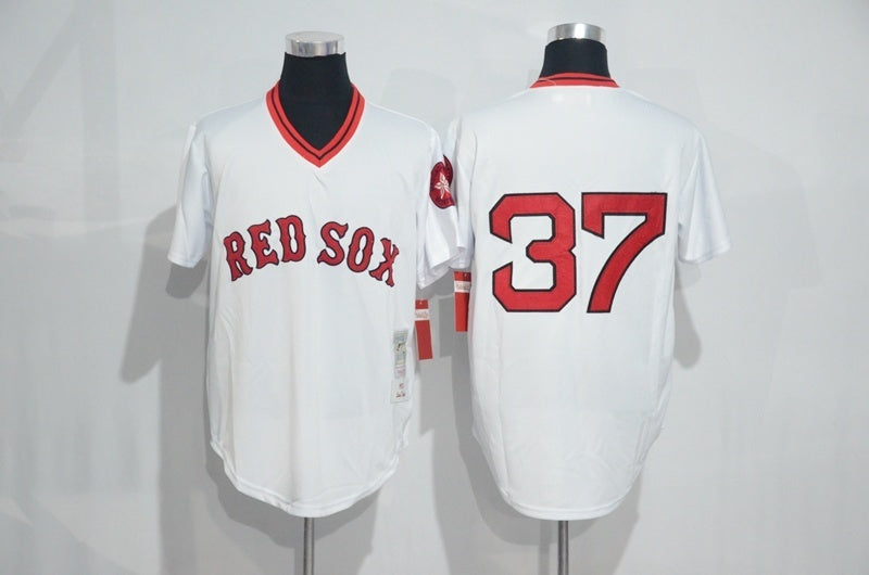 Boston Red Sox #37 Style 1 Baseball Jersey baseball jersey product view 1