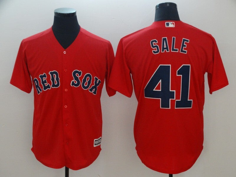 Boston Red Sox #41 Chris Sale Style 2 Baseball Jersey baseball jersey product view 1
