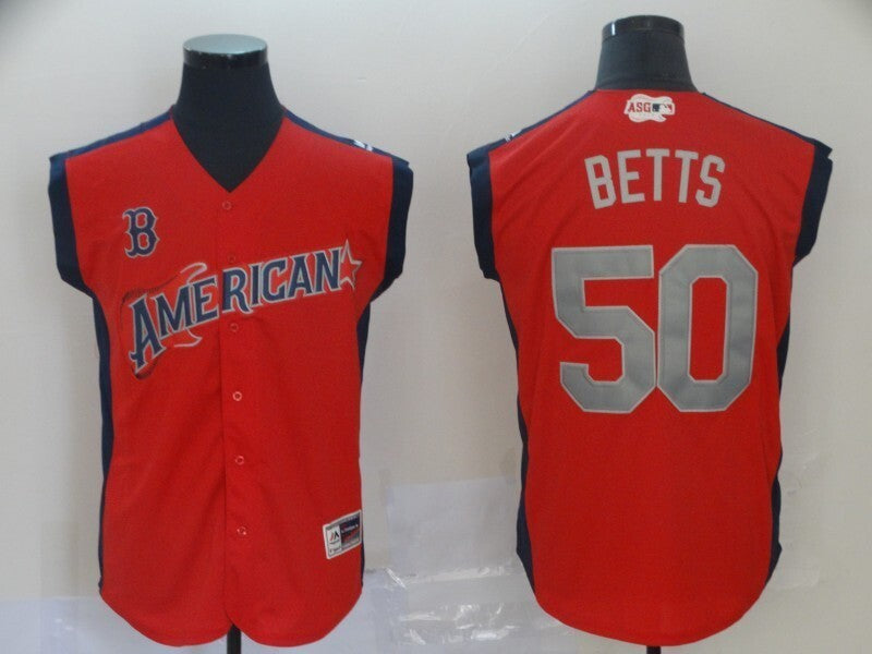 Boston Red Sox #50 19 All-Star 3 Baseball Jersey baseball jersey product view 1