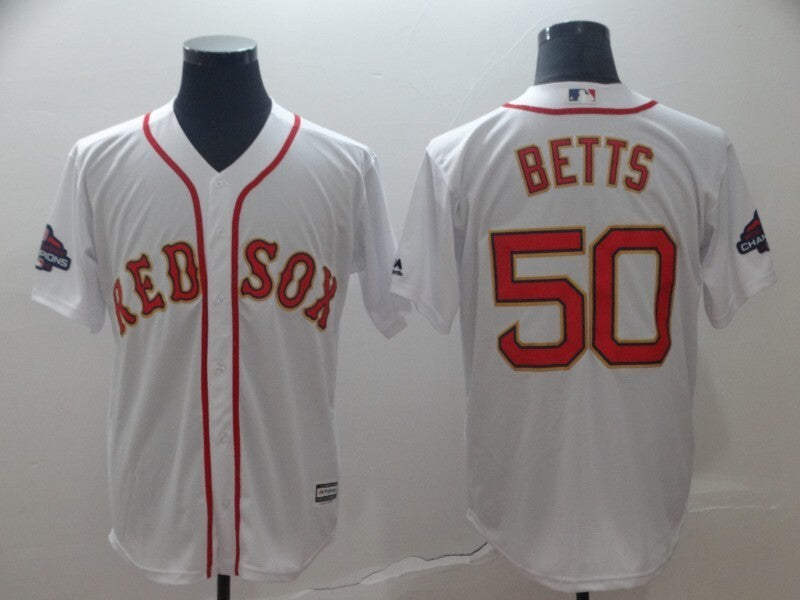 Boston Red Sox #50 Mookie Betts 2019 Fan Edition mb1 Baseball Jersey baseball jersey product view 1
