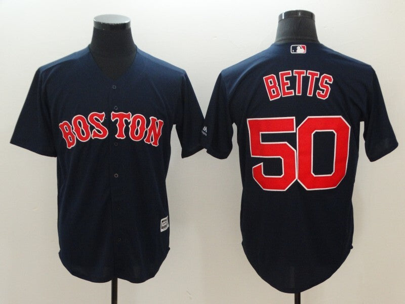 Boston Red Sox #50 Mookie Betts Style 2 Baseball Jersey baseball jersey product view 1
