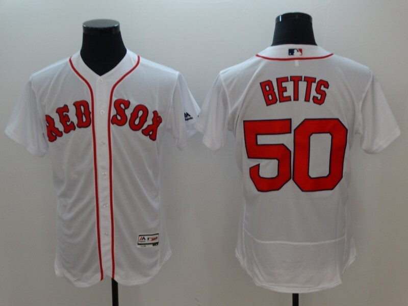 Boston Red Sox #50 Mookie Betts Style 3 Baseball Jersey baseball jersey product view 1