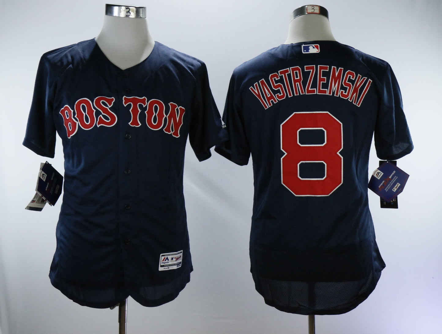 Boston Red Sox #8 Carl Yastrzemski Red Sox 8 Blue Elite Retro Player Baseball Jersey baseball jersey product view 1