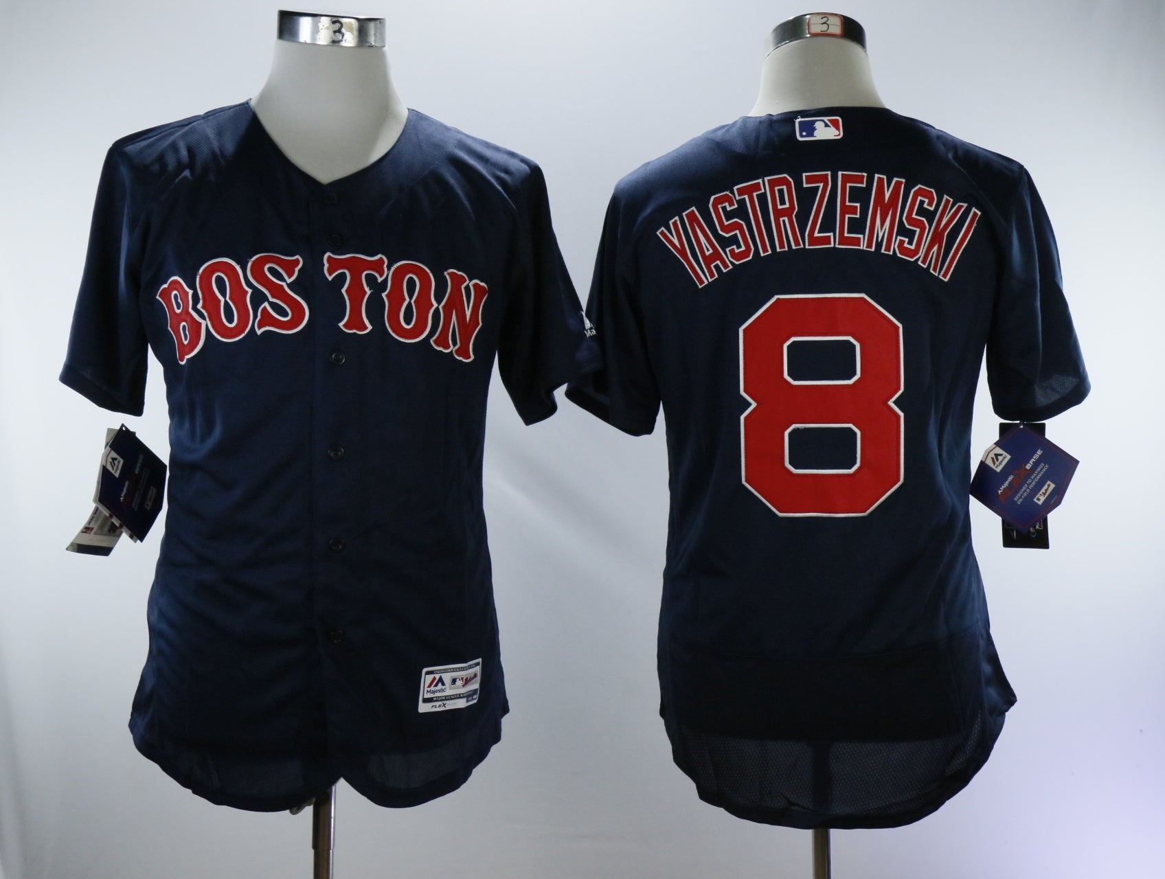 Boston Red Sox #8 Carl Yastrzemski Red Sox 8 Blue Elite Retro Player Baseball Jersey baseball jersey product view 1