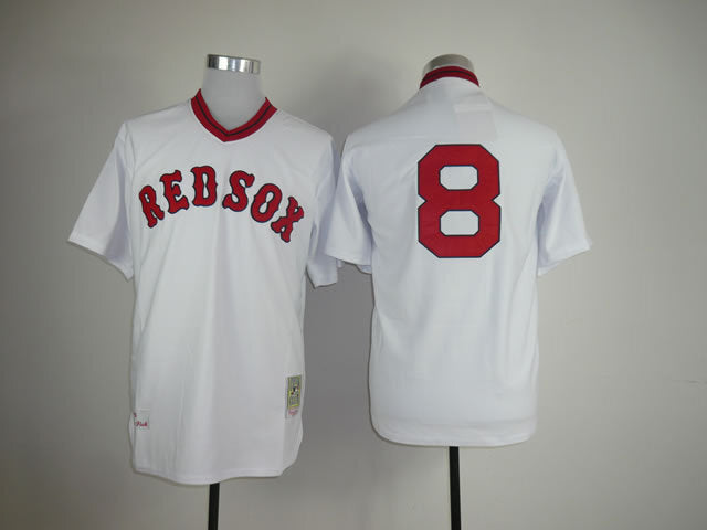Boston Red Sox #8 Style 4 Baseball Jersey baseball jersey product view 1