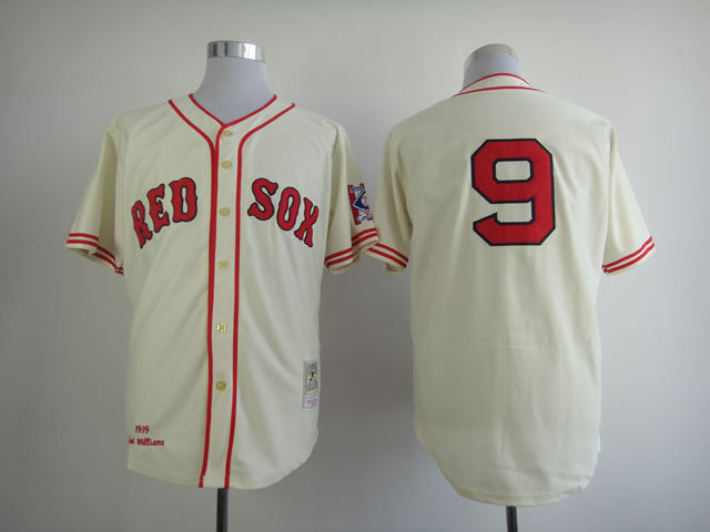 Boston Red Sox #9 Style 2 Baseball Jersey baseball jersey product view 1