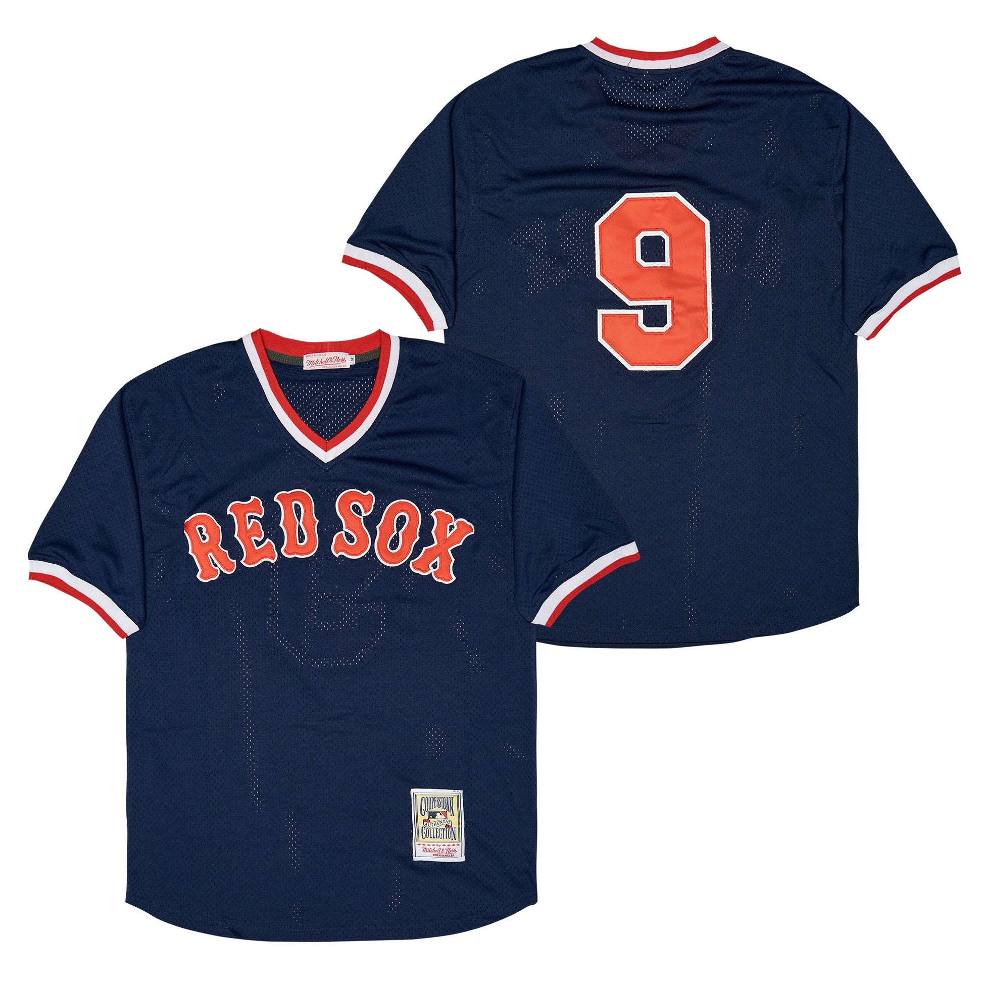 Boston Red Sox #9 Ted Williams Style 1 Baseball Jersey baseball jersey product view 1
