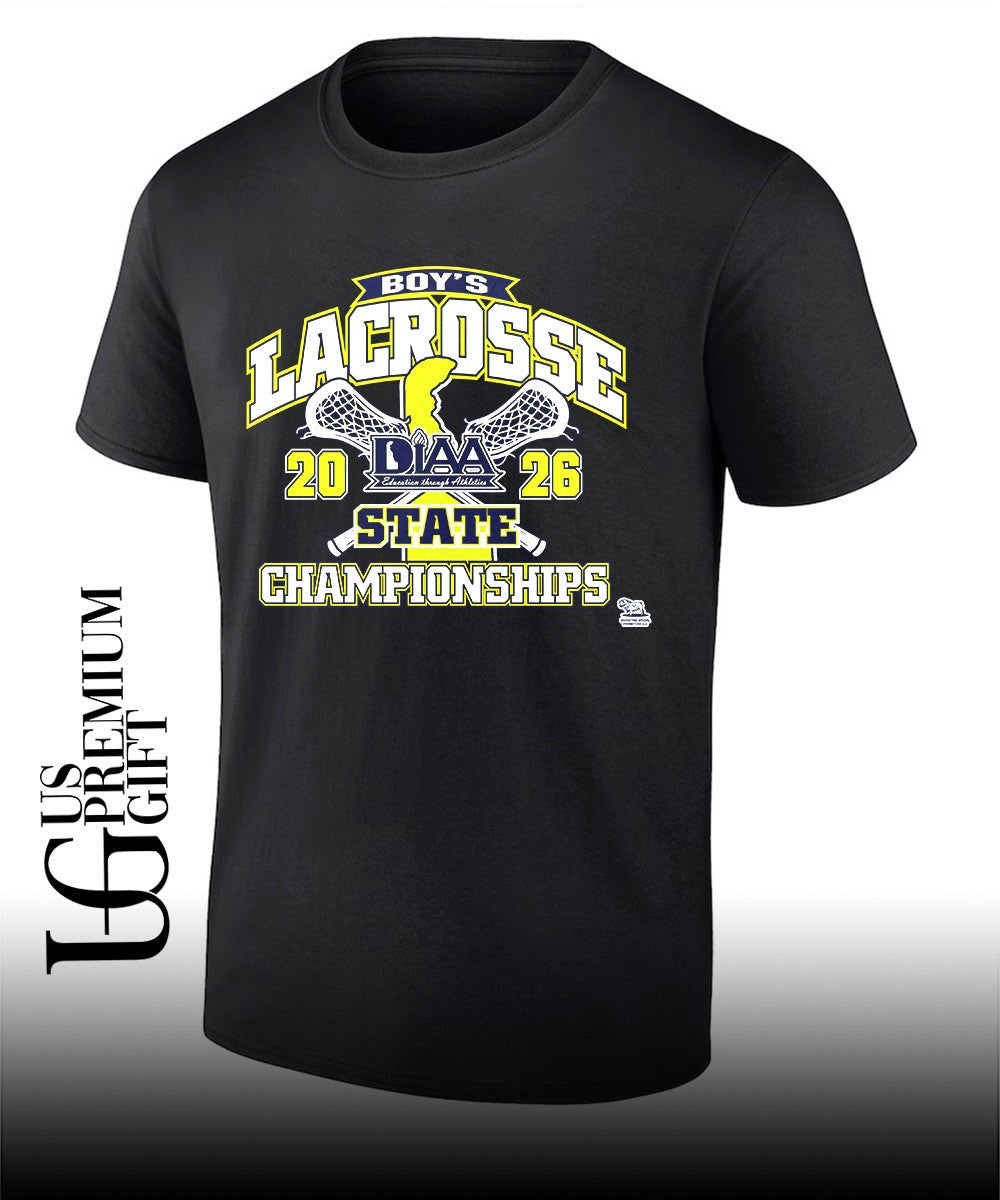 Boys Lacrosse State Championships DIAA 2026 shirt Unisex T-shirt, Sweatshirt, Hoodie, Long Sleeve Tee - T-Shirt, Sweatshirt, Hoodie