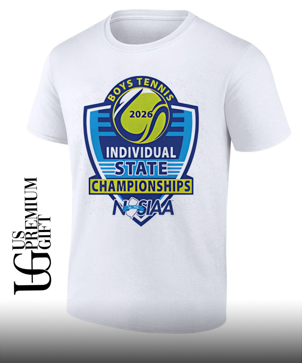 Boys Tennis Individual State Championships NJSIAA 2026 shirt Unisex T-shirt, Sweatshirt, Hoodie, Long Sleeve Tee - T-Shirt, Sweatshirt, Hoodie