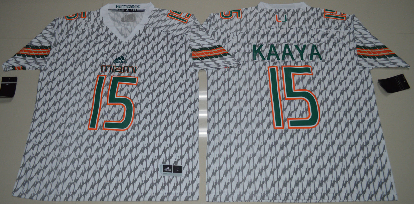 Brad Kaaya 15 White 2016 College Football Jersey football jersey product view 1