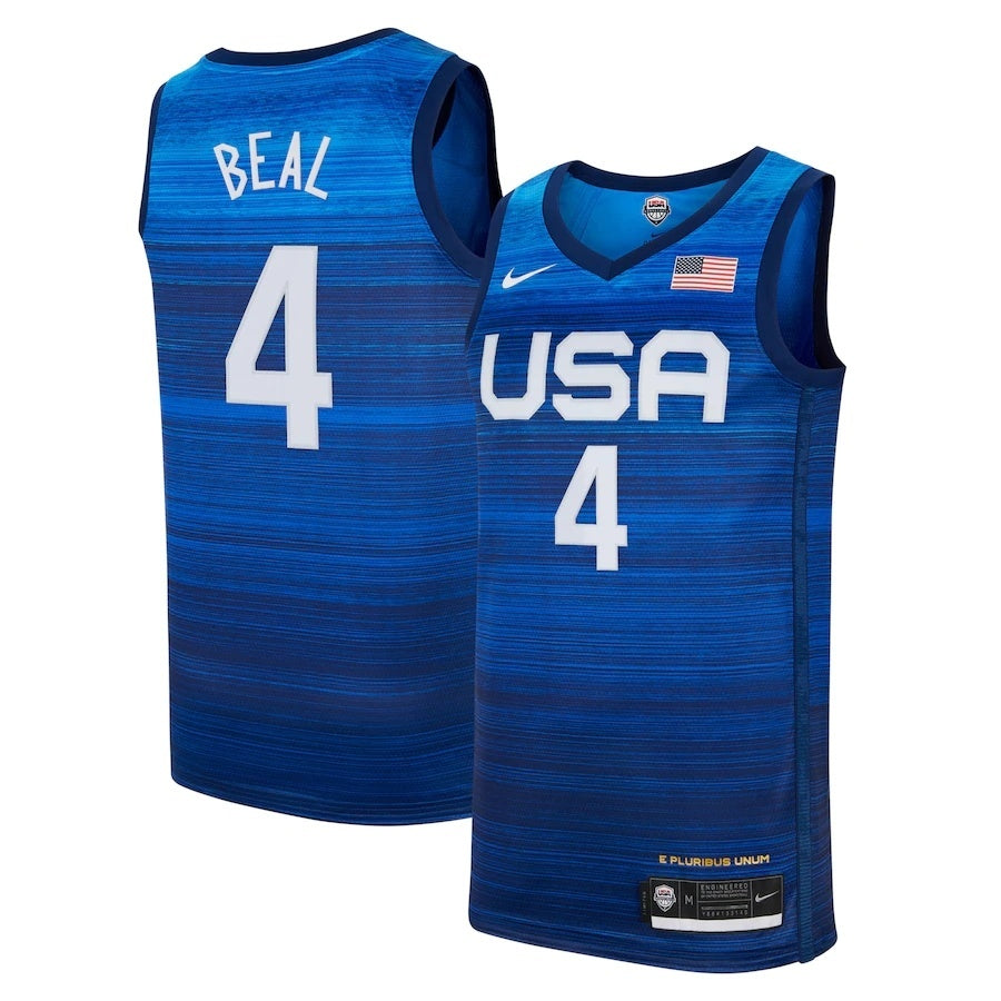 Bradley Beal USA Basketball 2020 Summer Olympics Player Jersey - Navy Style 2 Basketball Jersey basketball jersey product view 1