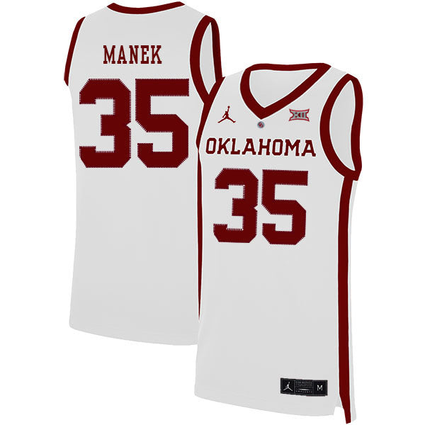 Brady Manek 35 White College Football Jersey football jersey product view 1