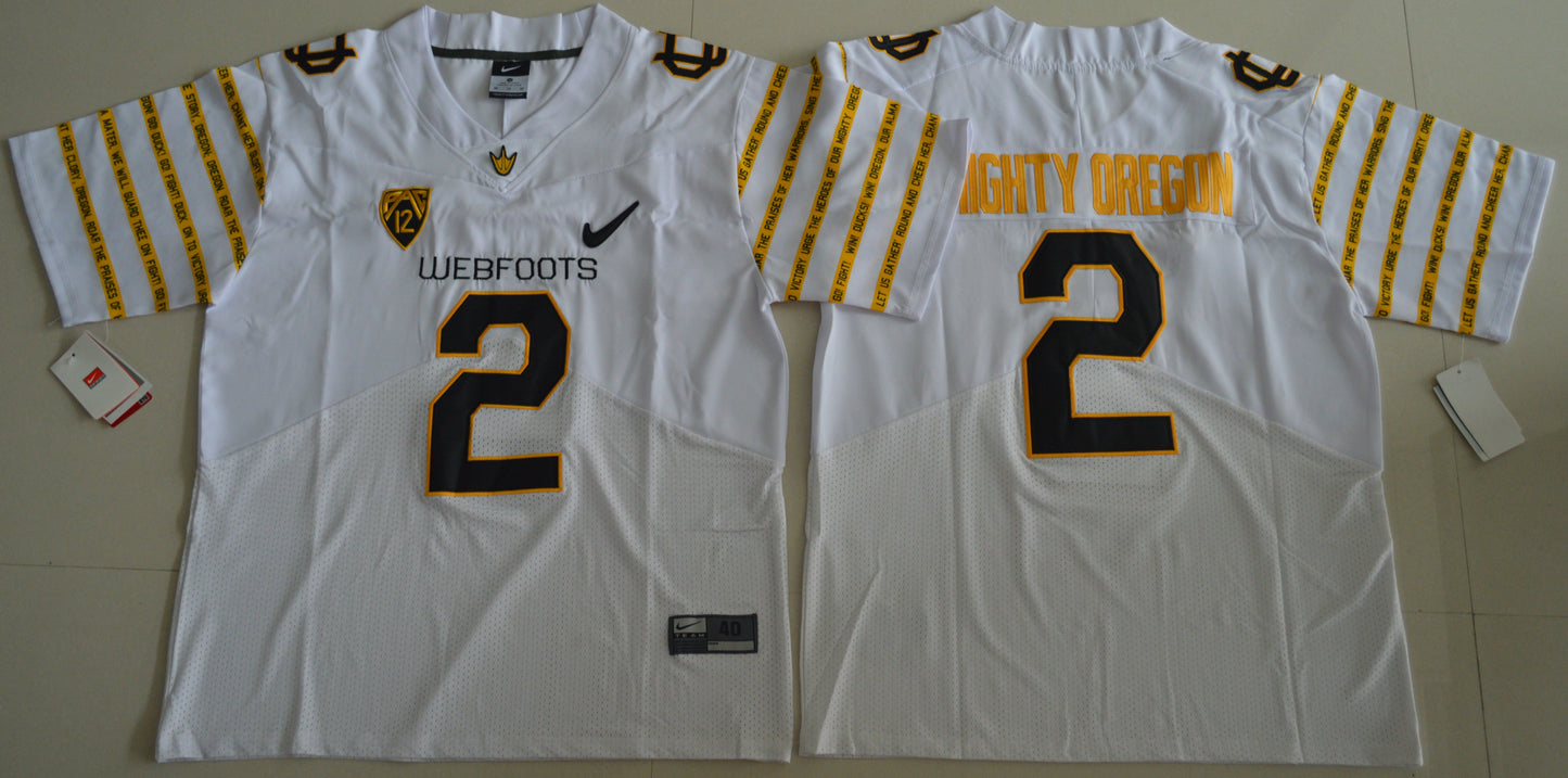 Bralon Addison 2 White 100 Retro Edition College Football Jersey football jersey product view 1