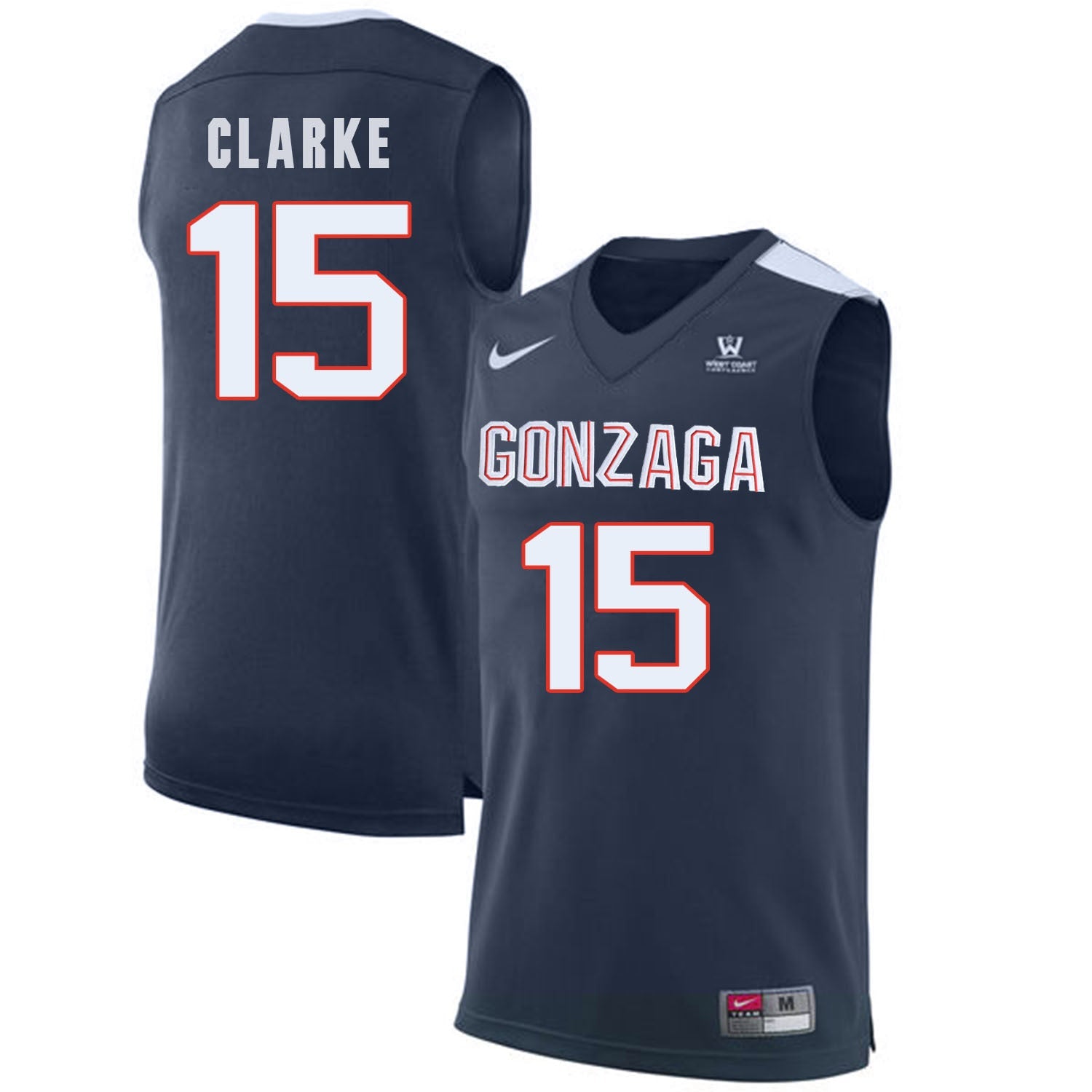 Brandon Clarke 15 Navy College Football Jersey football jersey product view 1