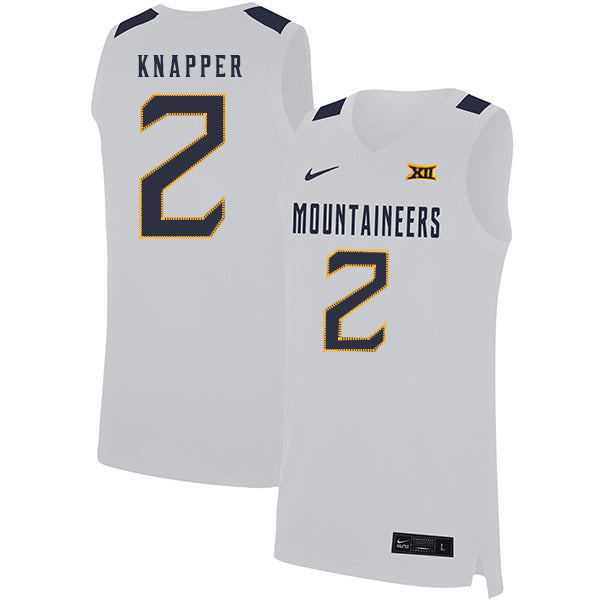 Brandon Knapper 2 White College Football Jersey football jersey product view 1