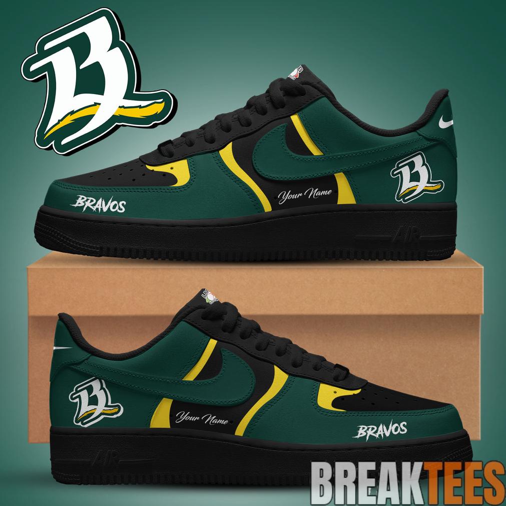 Bravos de Len Custom Air Force 1 Shoes Unisex T-shirt, Sweatshirt, Hoodie, Long Sleeve Tee - T-Shirt, Sweatshirt, Hoodie