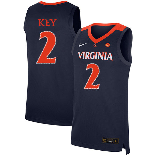 Braxton Key 2 Navy College Football Jersey football jersey product view 1