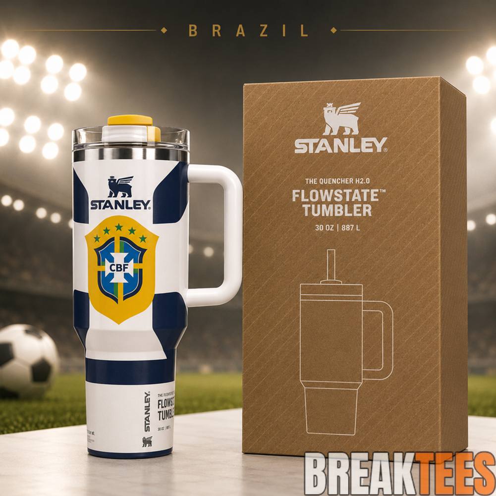 Brazil National Team WC26 Stanley Tumbler Unisex T-shirt, Sweatshirt, Hoodie, Long Sleeve Tee - T-Shirt, Sweatshirt, Hoodie