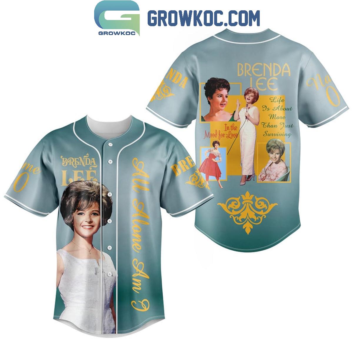 Brenda Lee Life Is About More Than Just Surviving Personalized Baseball Jersey baseball jersey product view 1