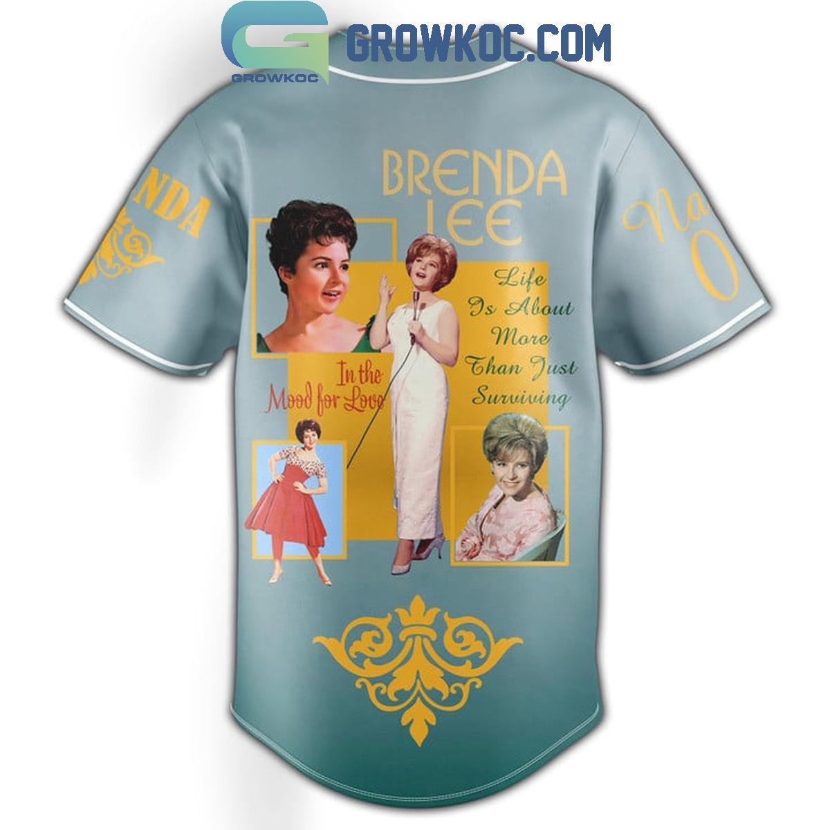 Brenda Lee Life Is About More Than Just Surviving Personalized Baseball Jersey baseball jersey product view 3