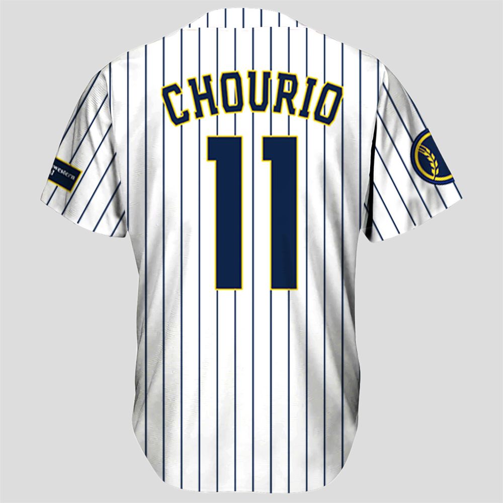 Brewers Jackson Chourio Jersey Giveaway 2025 baseball jersey product view 3