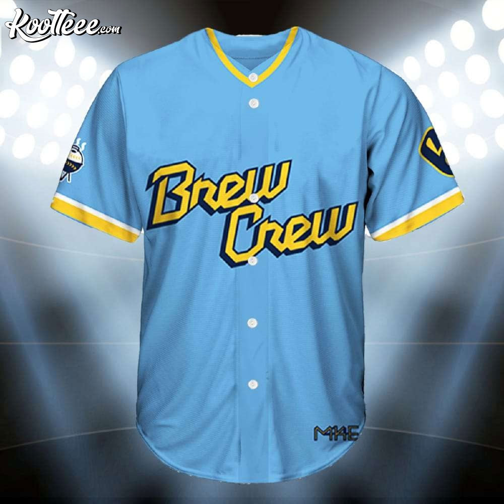 Brewers William Contreras 24 Brew Crew Baseball Jersey baseball jersey product view 2
