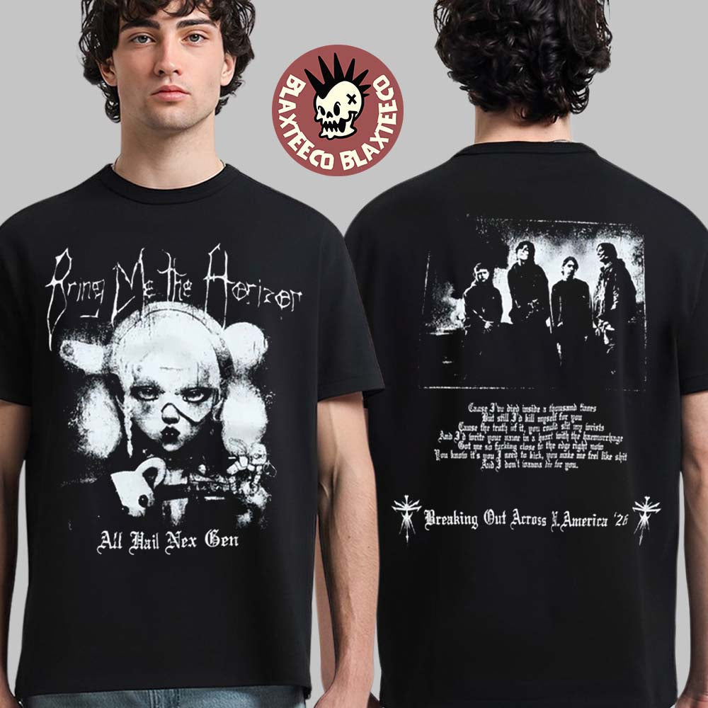 Bring Me The Horizon Ascension Program 2 North America Tour 2026 Merch All Hail Nex Gen Two Sided T-Shirt - T-Shirt, Sweatshirt, Hoodie