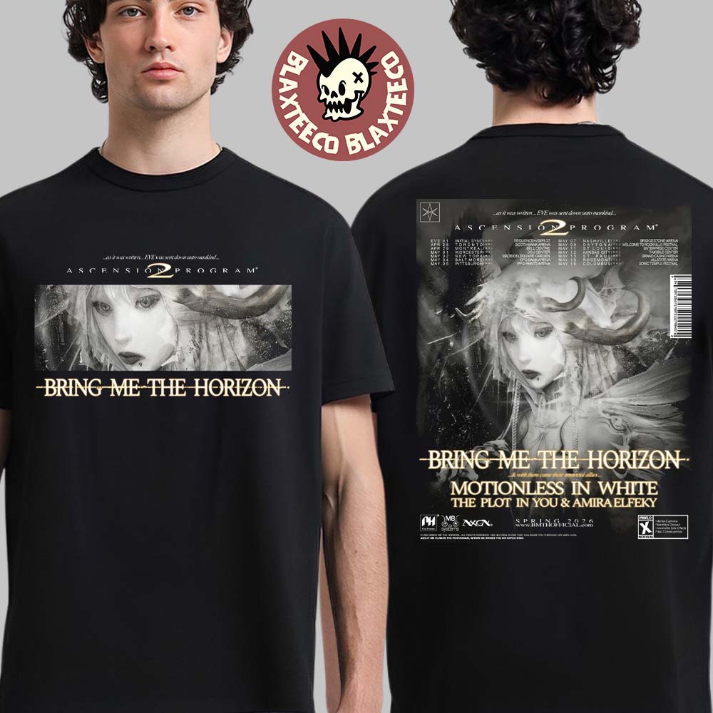 Bring Me The Horizon Ascension Program 2 North America Tour Spring 2026 Schedule Dates Two Sided T-Shirt - T-Shirt, Sweatshirt, Hoodie