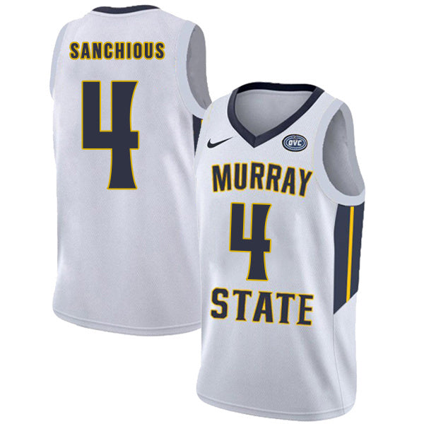 Brion Sanchious 4 White College Football Jersey football jersey product view 1