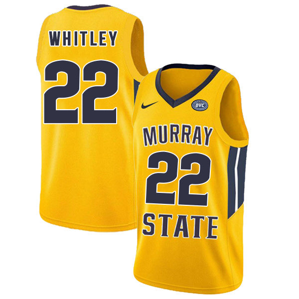 Brion Whitley 22 Yellow College Football Jersey football jersey product view 1