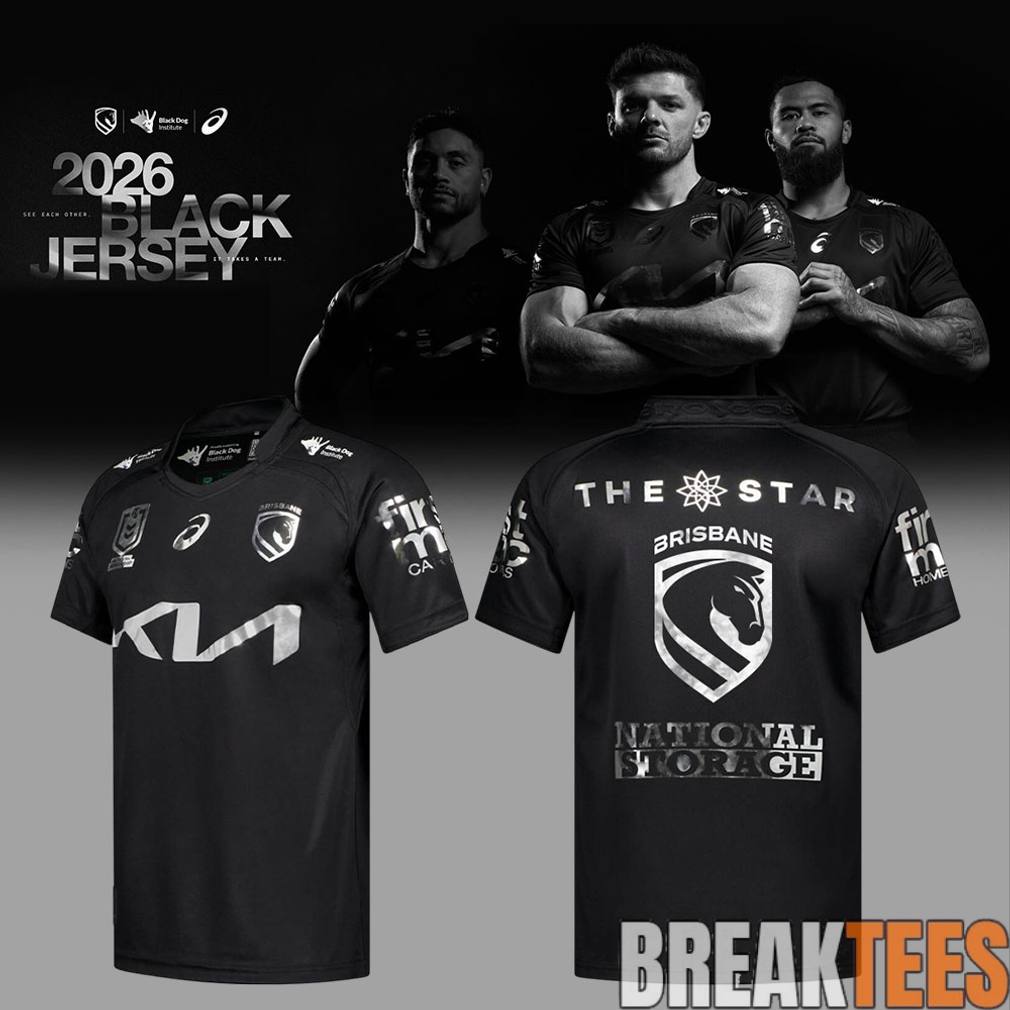 Brisbane Broncos Back In Black Bold Jersey Unisex T-shirt, Sweatshirt, Hoodie, Long Sleeve Tee - T-Shirt, Sweatshirt, Hoodie