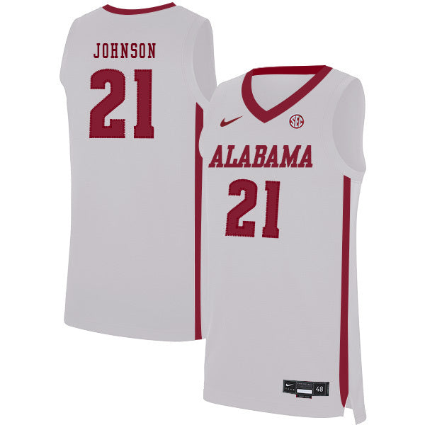 Britton Johnson 21 White College Football Jersey football jersey product view 1