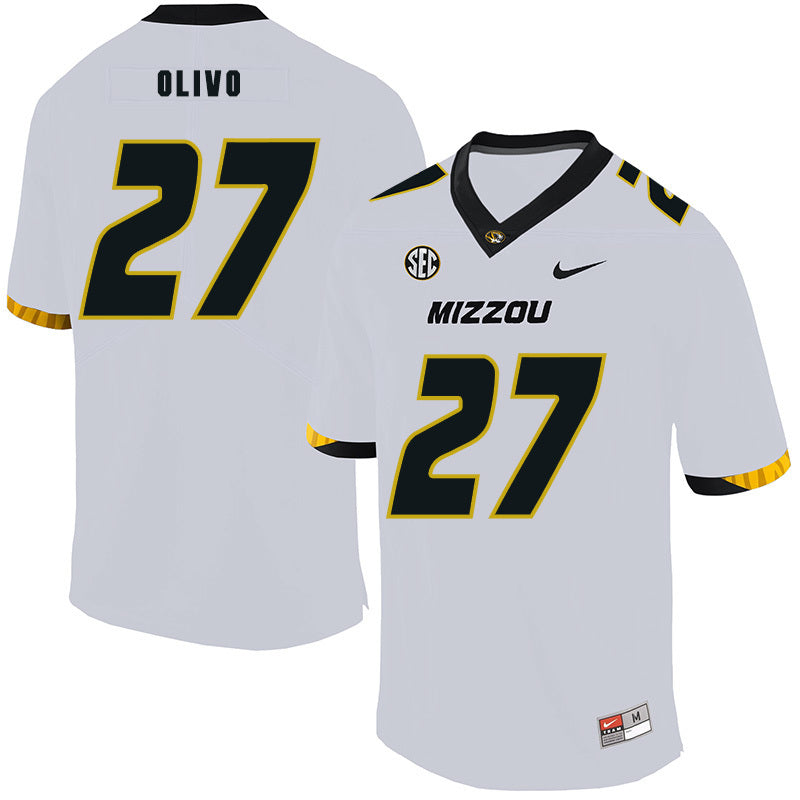 Brock Olivo 27 White College Football Jersey football jersey product view 1