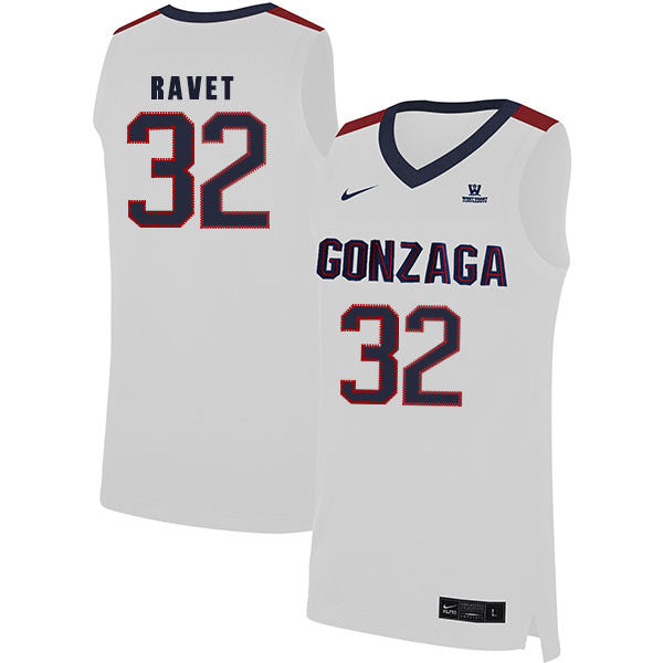 Brock Ravet 32 White College Football Jersey football jersey product view 1