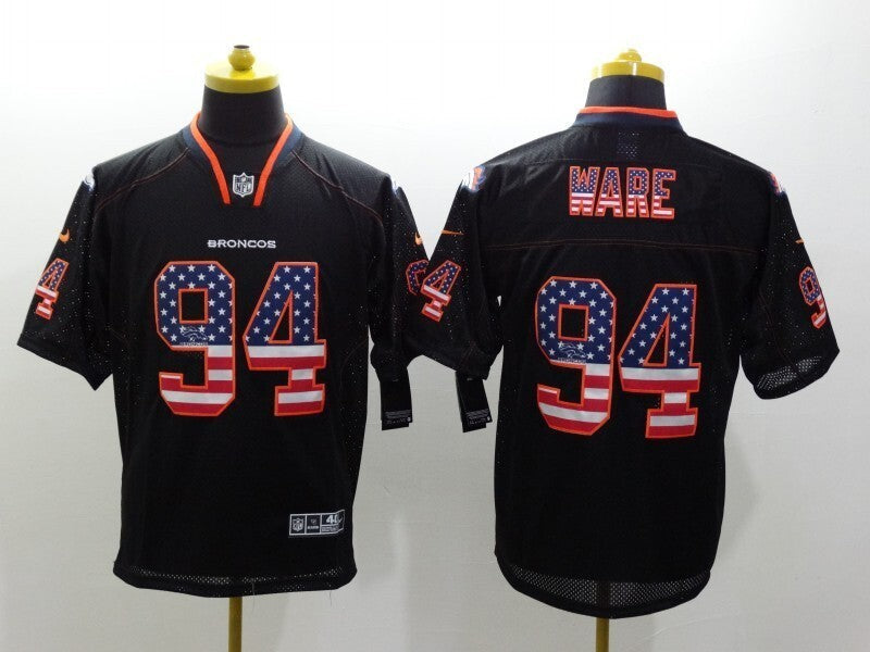 Broncos Style 1 Football Jersey football jersey product view 1