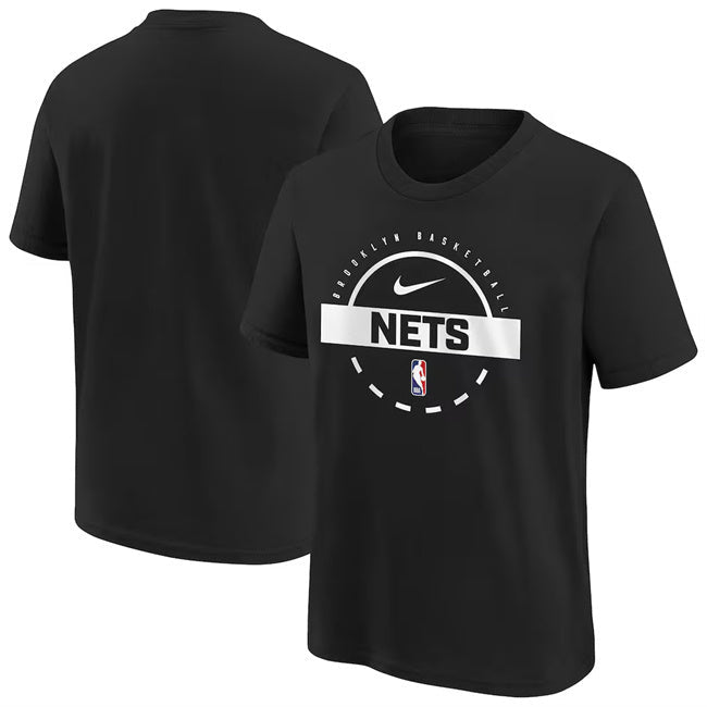 Brooklyn Nets Black Practice T-Shirt Basketball Jersey basketball jersey product view 1