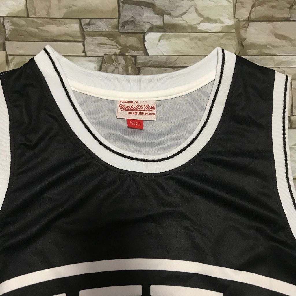 Brooklyn Nets Nets mitchell&ness Classic Jersey Style 4 Basketball Jersey basketball jersey product view 1